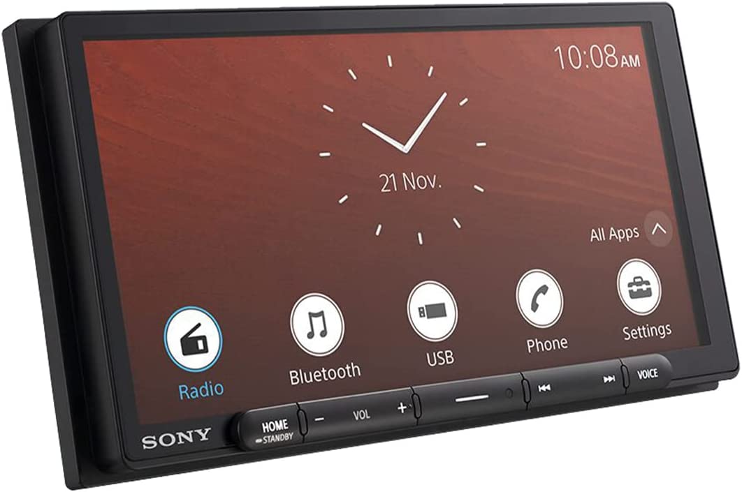 Sony XAV-AX6000 - Estéreo de coche de 7 pulgadas 2-DIN + cámara de respaldo  y sintonizador SiriusXM. Android Auto con cable/inalámbrico, Apple CarPlay