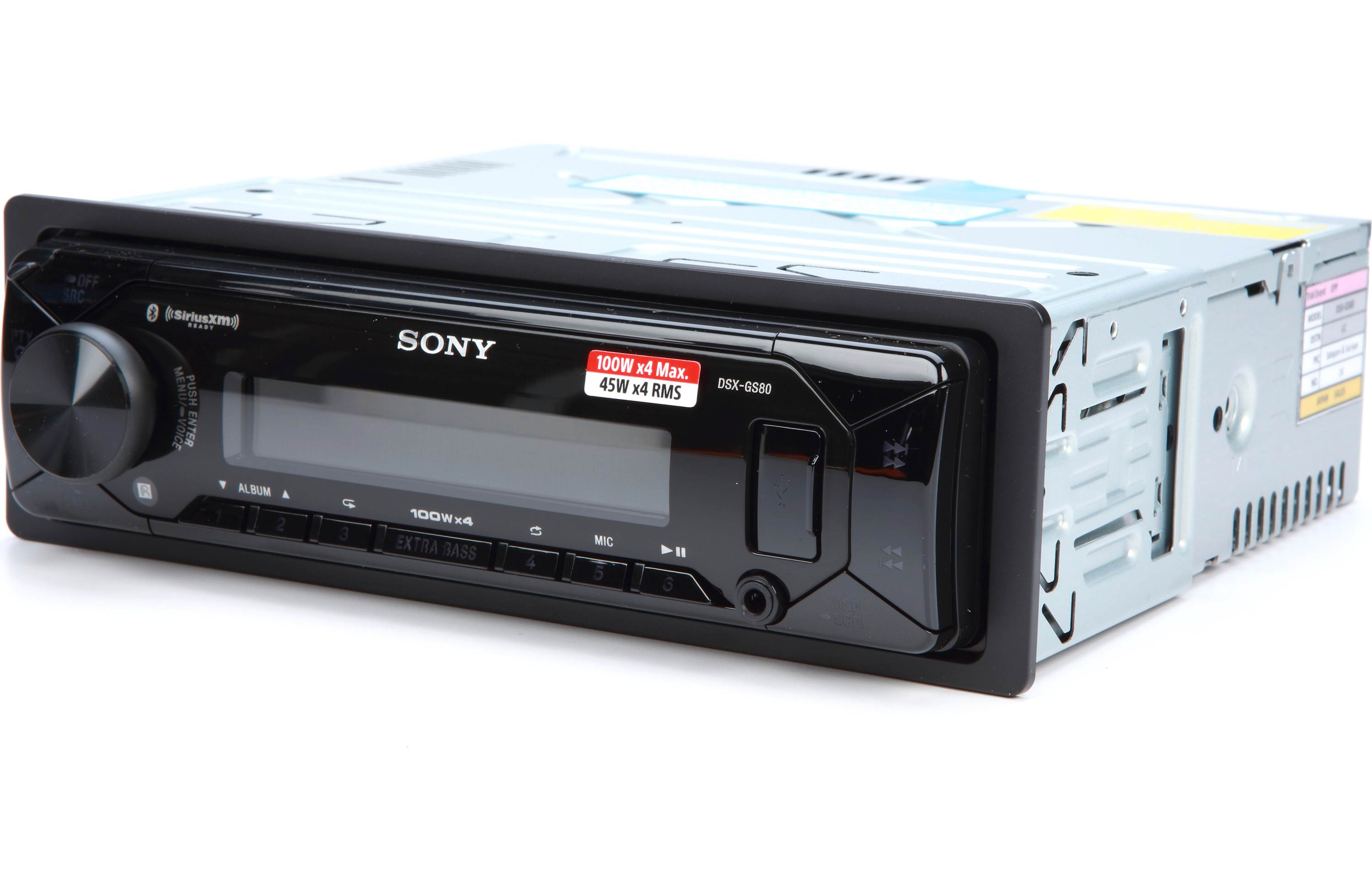 Sony DSX-GS80 1-DIN 45W x 4 RMS High Power Car Stereo, Bluetooth, SiriusXM  Ready 27242917323